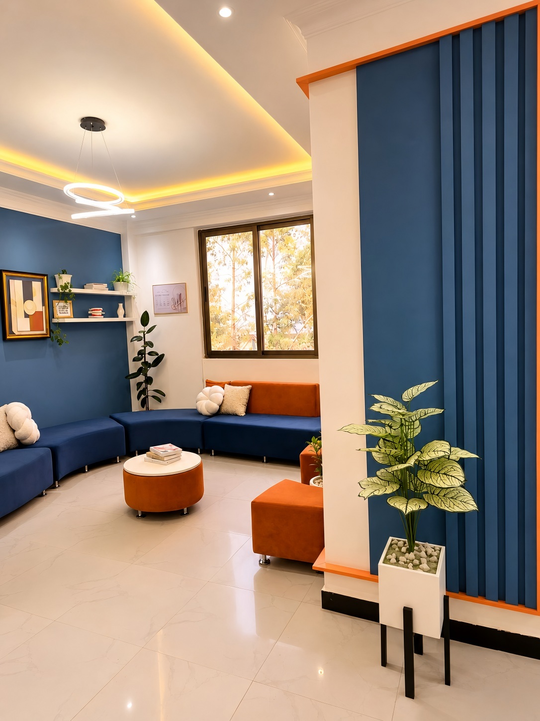 Spacious patient lobby